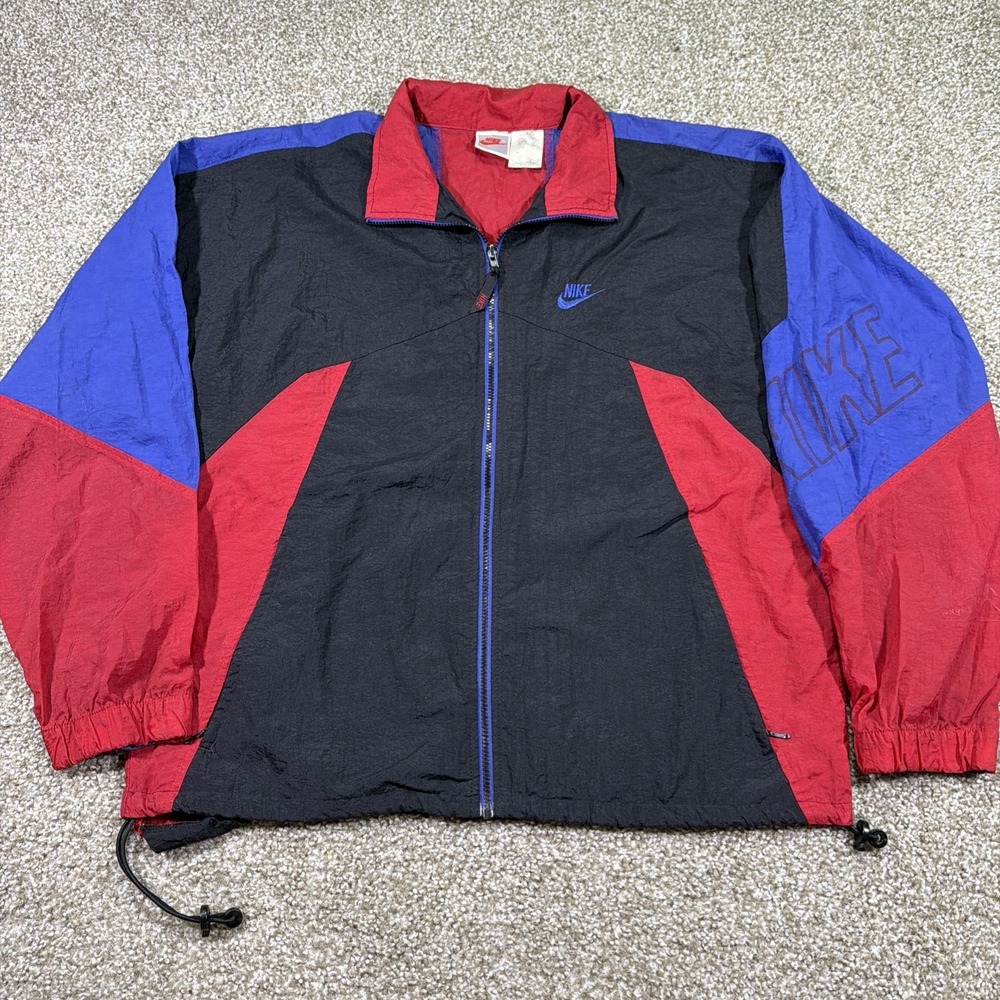 Vintage 80s Nike Colorblock Size Medium With Arm Graphic Good Condition Utility